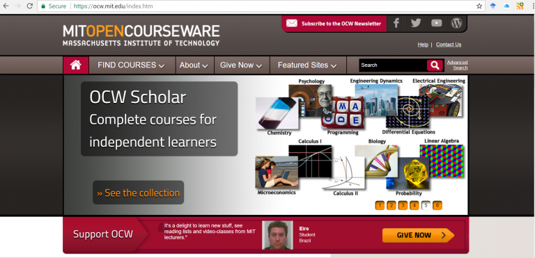 MIT Open Course Website 