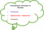 ADHD can be predpminantly inattentive, prominently hyperactive- Impulsive or combination of both